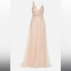 NWT Mac Duggal Blush One-Shoulder Gown